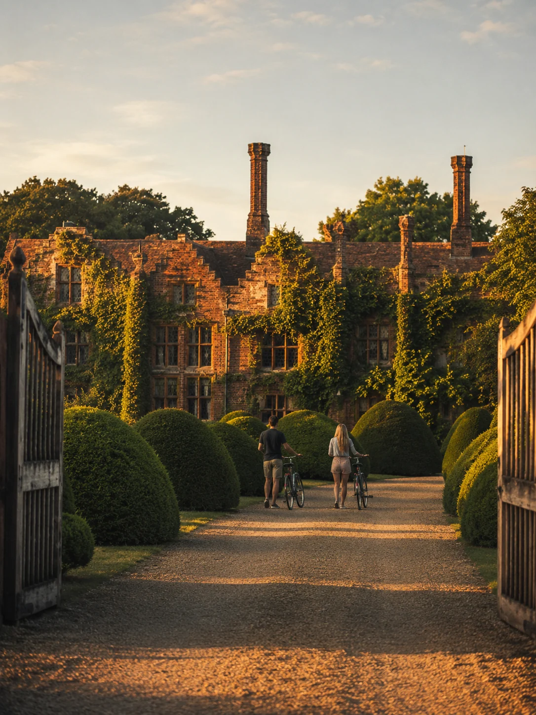 Seckford Hall, Woodbridge at golden hour